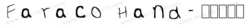 Faraco Hand字体转换
